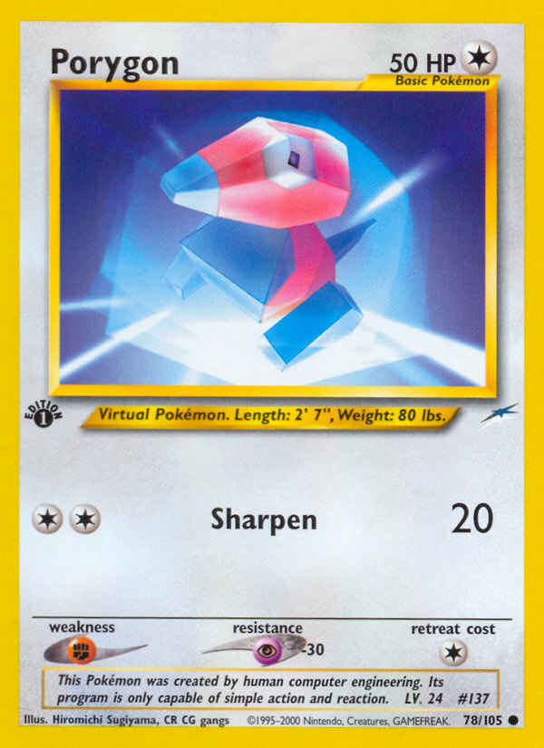 Porygon (78/105) [Neo Destiny 1st Edition] - Deck Out Gaming