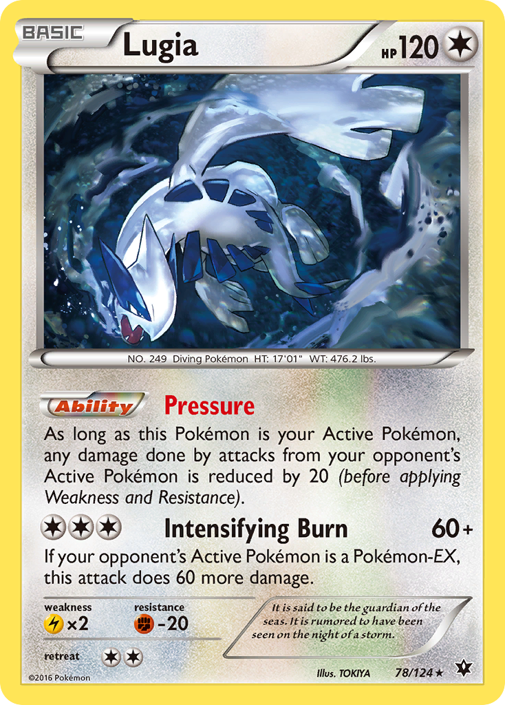 Lugia (78) [XY - Fates Collide] Reverse Holofoil - Deck Out Gaming