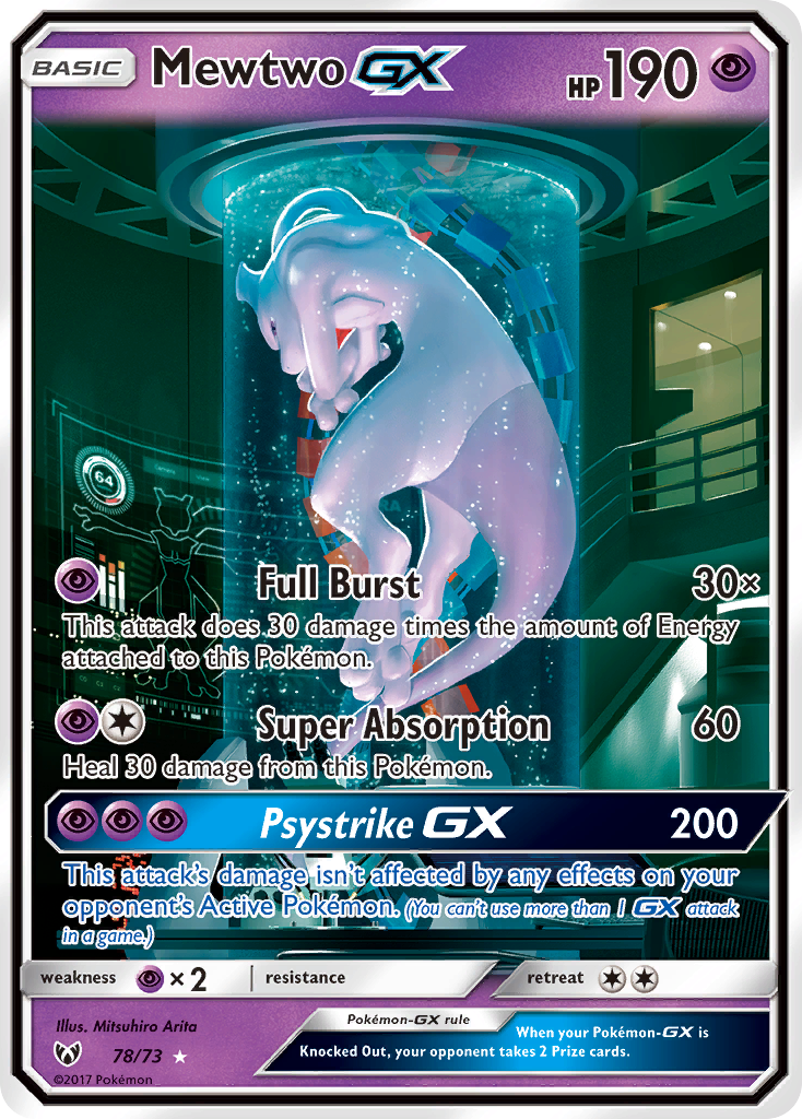 Mewtwo GX (78/73) [Sun & Moon: Shining Legends] - Deck Out Gaming