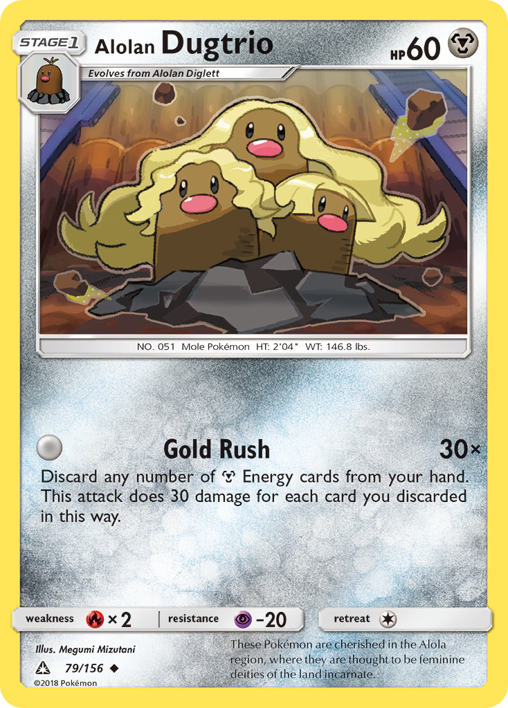 Alolan Dugtrio (79) [SM - Ultra Prism] Reverse Holofoil - Deck Out Gaming