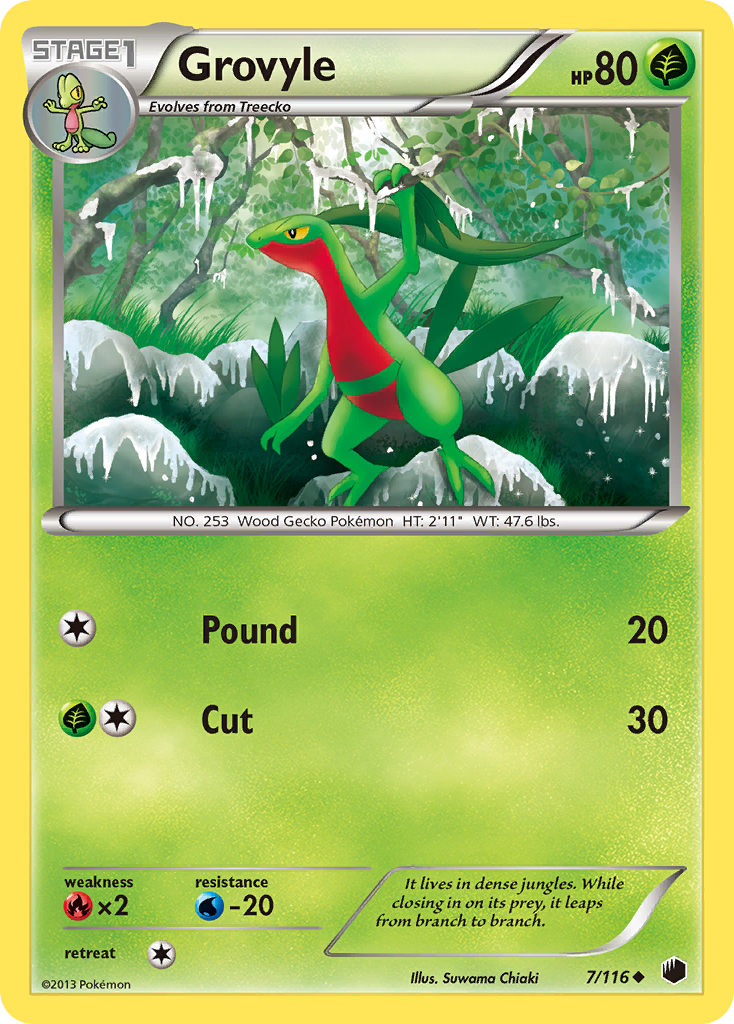 Grovyle (7) [Plasma Freeze] - Deck Out Gaming