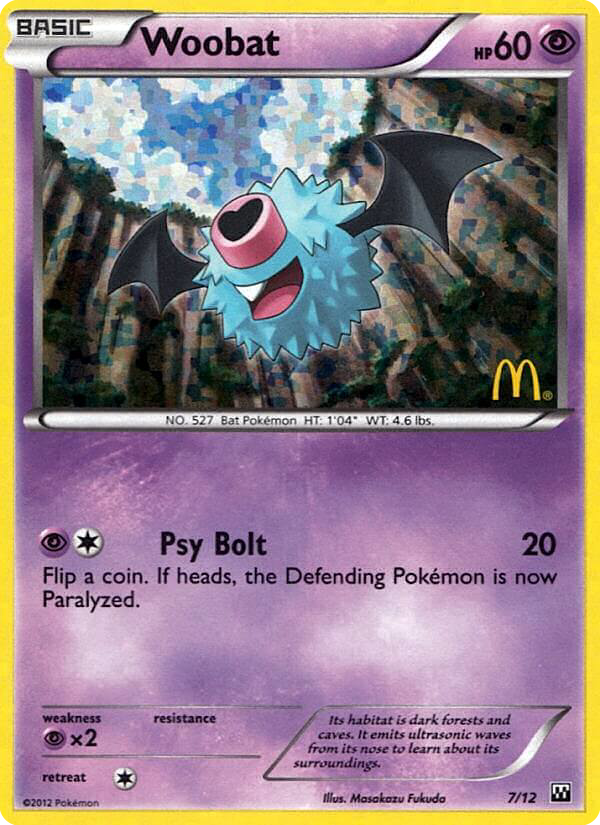 Woobat (7) [McDonald's Promos 2012] - Deck Out Gaming