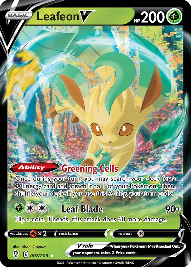 Leafeon V (007/203) [Sword & Shield: Evolving Skies] - Deck Out Gaming