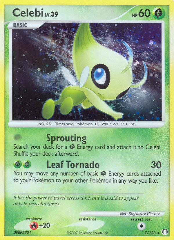 Celebi (7) [Mysterious Treasures] - Deck Out Gaming