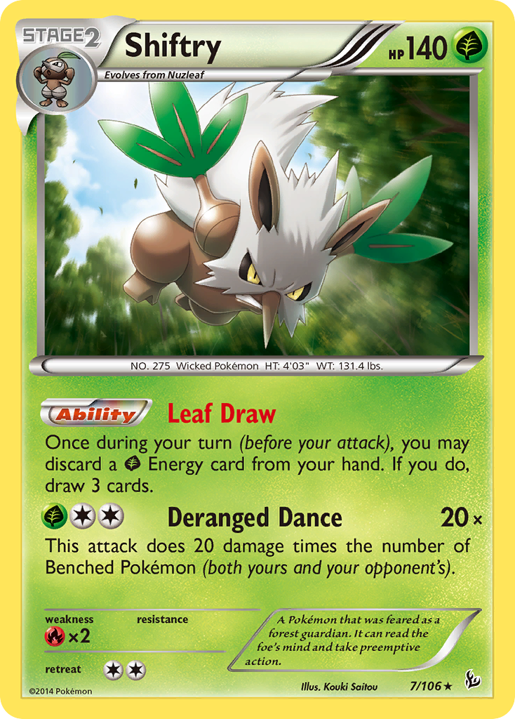 Shiftry (7) [XY - Flashfire] Reverse Holofoil - Deck Out Gaming