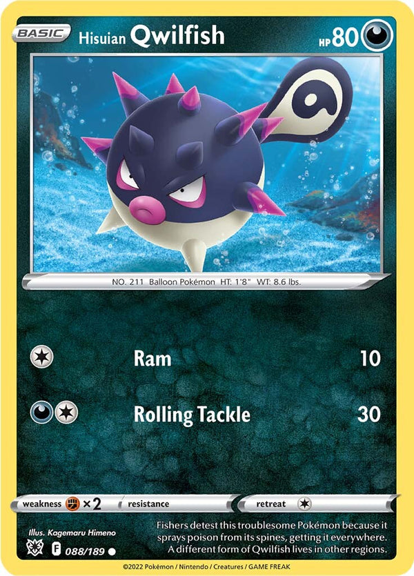 Hisuian Qwilfish (088/189) [Sword & Shield: Astral Radiance] - Deck Out Gaming