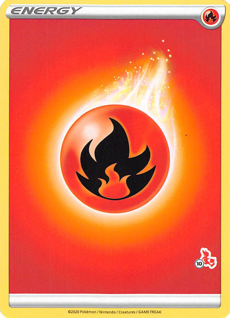 Fire Energy (Cinderace Stamp #10) [Battle Academy 2022] - Deck Out Gaming