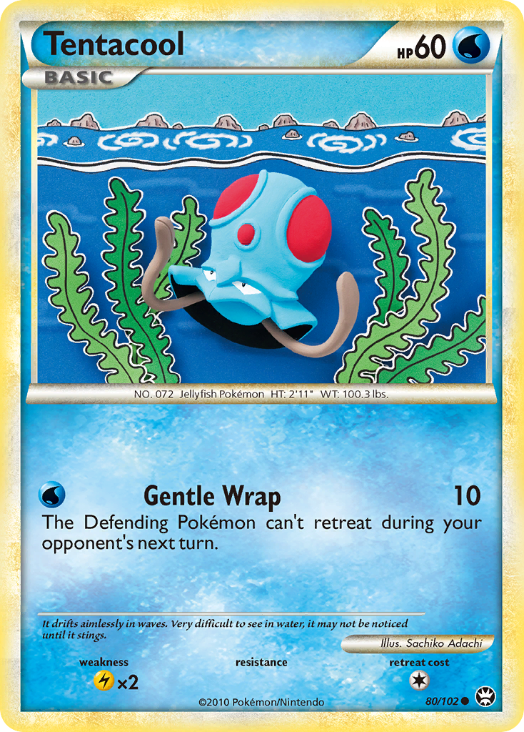 Tentacool (80) [Triumphant] Reverse Holofoil - Deck Out Gaming