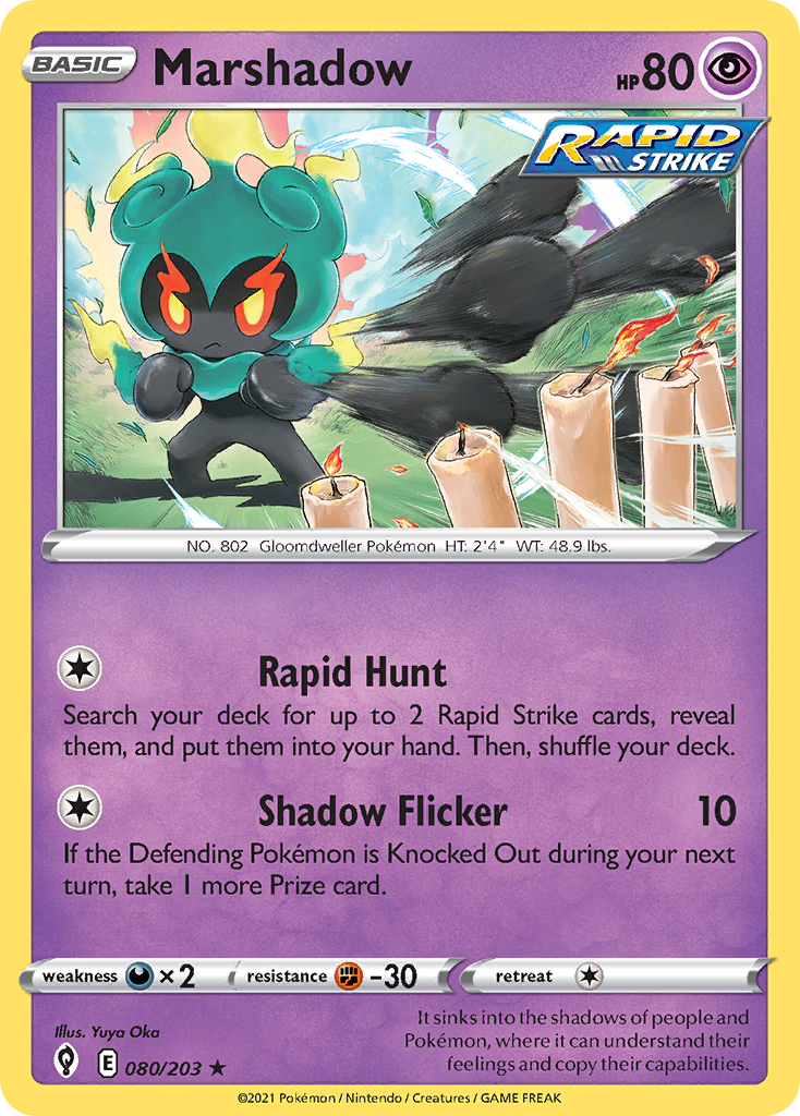 Marshadow (080/203) [Sword & Shield: Evolving Skies] Reverse Holofoil - Deck Out Gaming