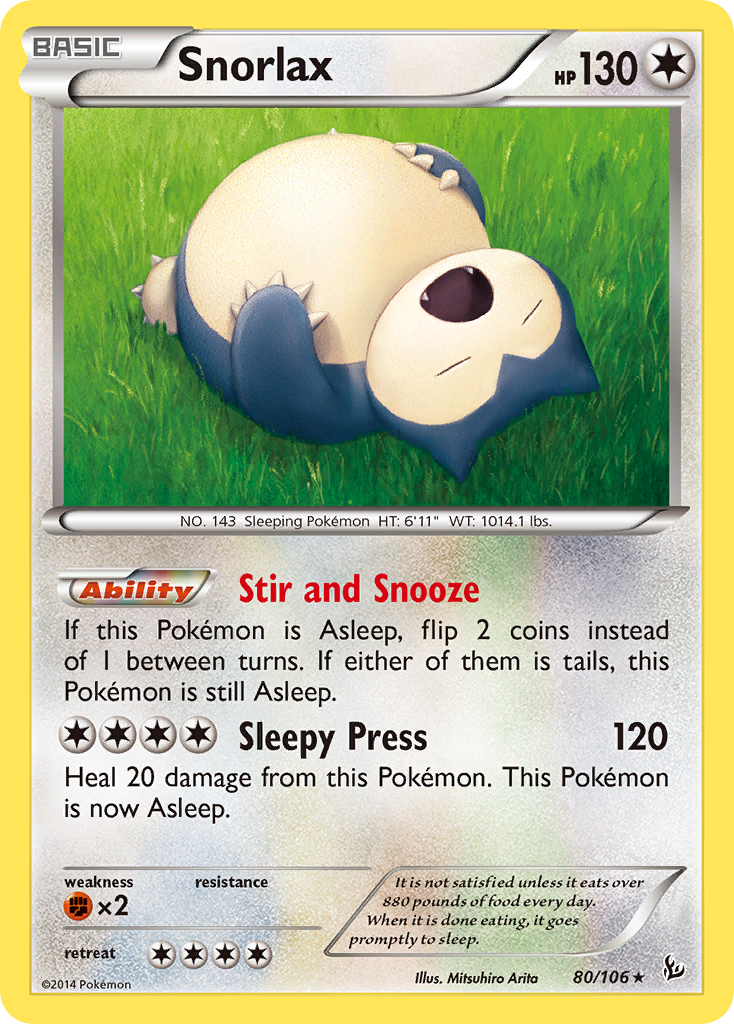 Snorlax (80) [XY - Flashfire] - Deck Out Gaming