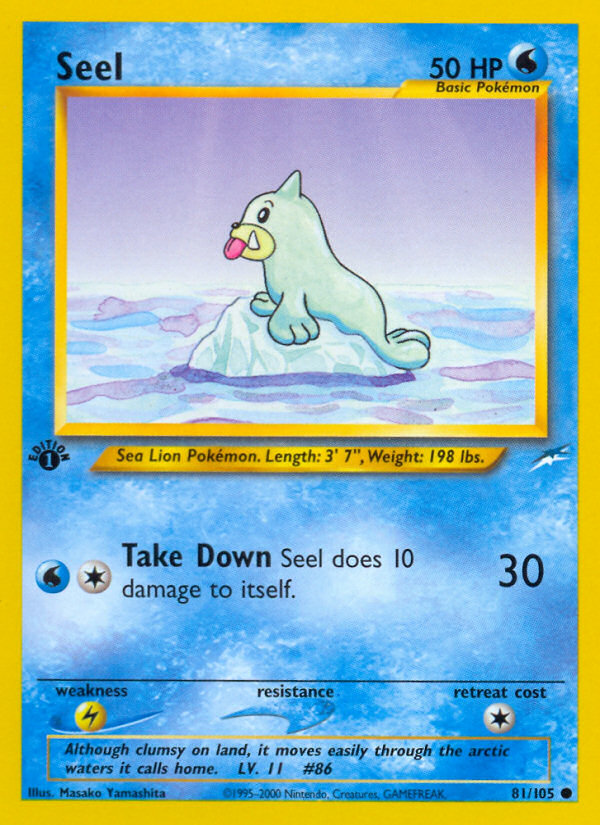 Seel (81/105) [Neo Destiny 1st Edition] - Deck Out Gaming