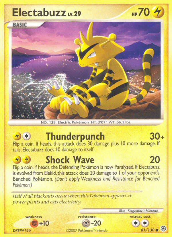Electabuzz (81) [Diamond and Pearl] Reverse Holofoil - Deck Out Gaming