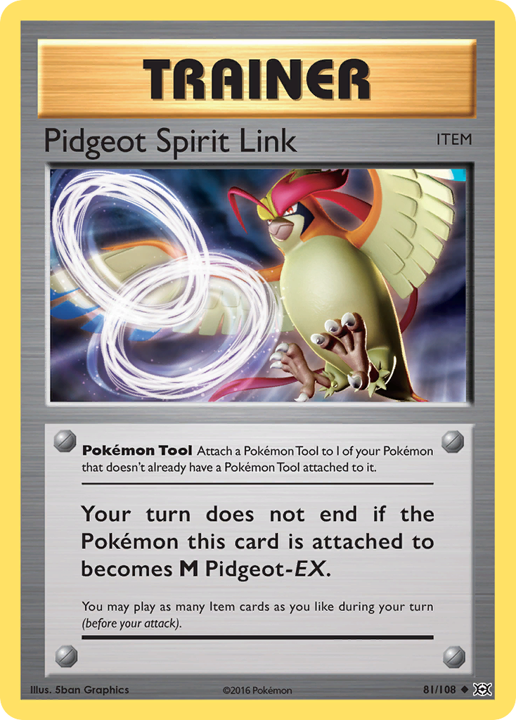 Pidgeot Spirit Link (81) [XY - Evolutions] Reverse Holofoil