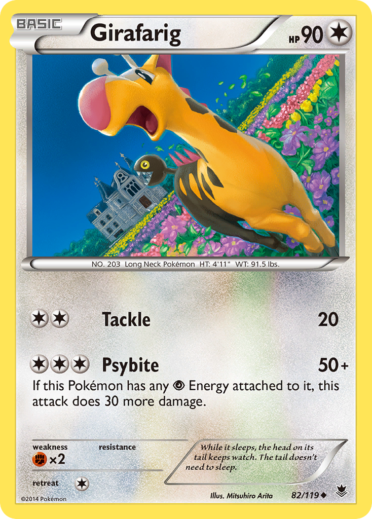 Girafarig (82) [XY - Phantom Forces] Reverse Holofoil - Deck Out Gaming