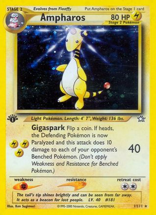 Ampharos (1) [Neo Genesis] Unlimited Holofoil