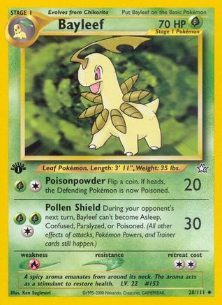 Bayleef (28) [Neo Genesis] 1st Edition - Deck Out Gaming