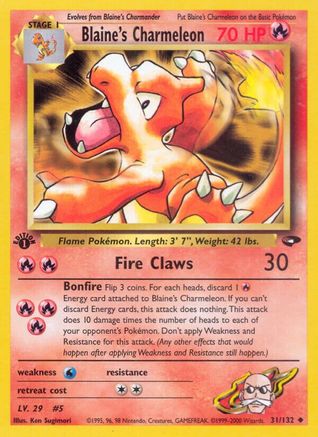 Blaine's Charmeleon (31) [Gym Challenge] 1st Edition - Deck Out Gaming