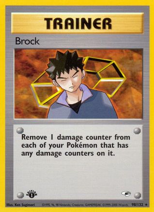 Brock (98) [Gym Heroes] 1st Edition - Deck Out Gaming