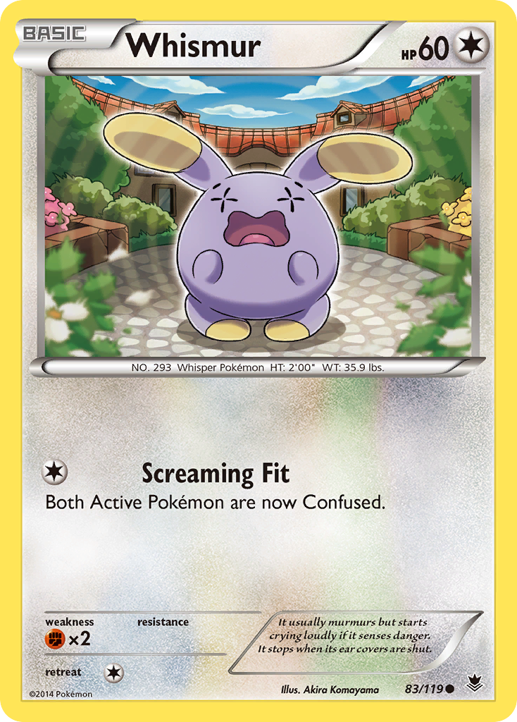 Whismur (83) [XY - Phantom Forces] Reverse Holofoil - Deck Out Gaming