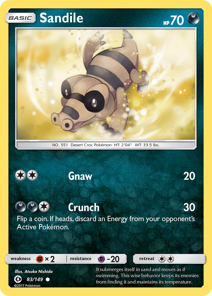 Sandile (83) [SM Base Set] - Deck Out Gaming