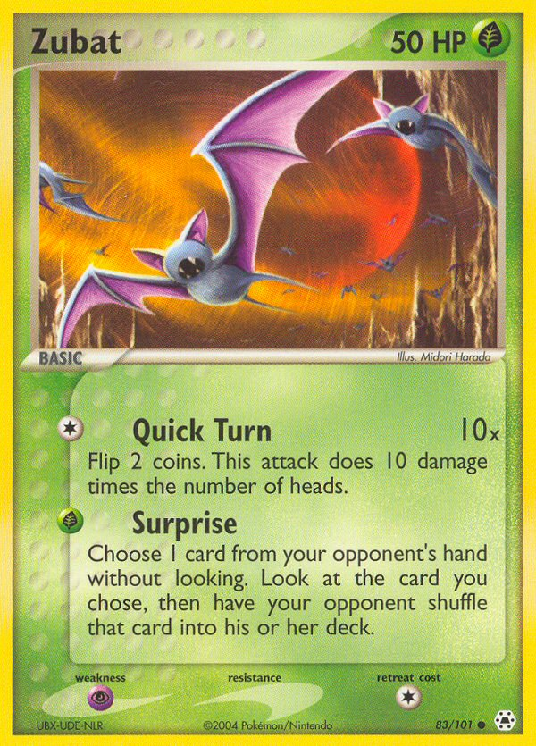 Zubat (83) [Hidden Legends] Reverse Holofoil - Deck Out Gaming