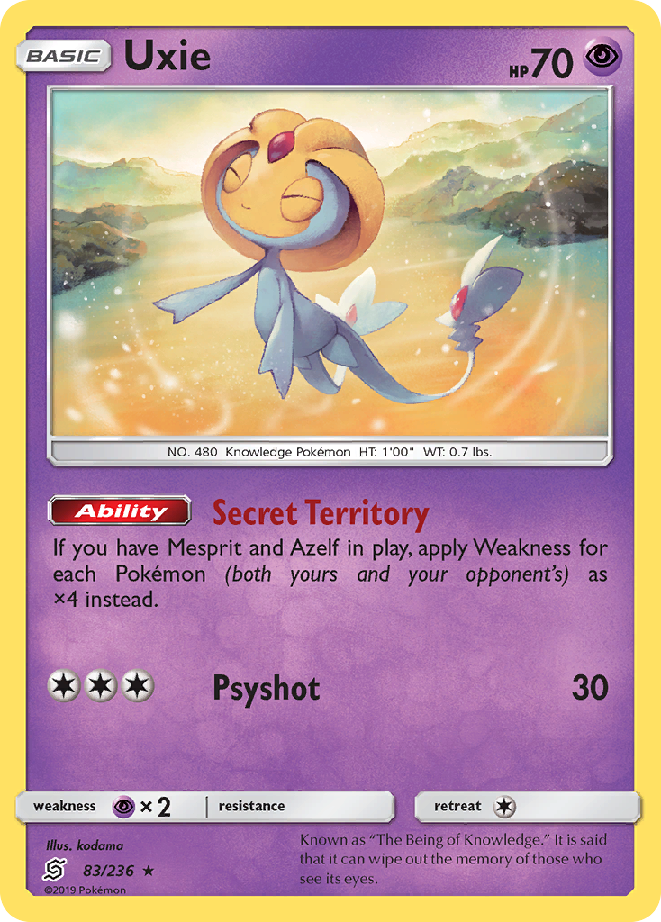 Uxie (83/236) [Sun & Moon: Unified Minds] Reverse Holofoil - Deck Out Gaming