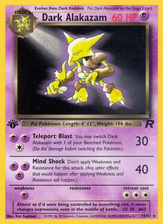 Dark Alakazam (18) [Team Rocket] Unlimited - Deck Out Gaming