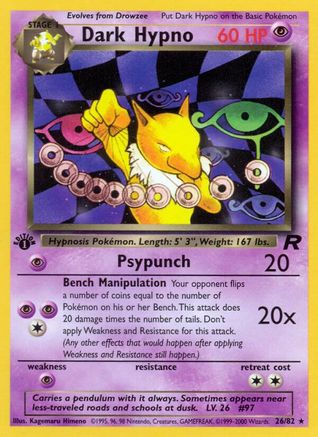 Dark Hypno (26) [Team Rocket] 1st Edition - Deck Out Gaming