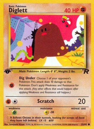 Diglett (52) [Team Rocket] 1st Edition