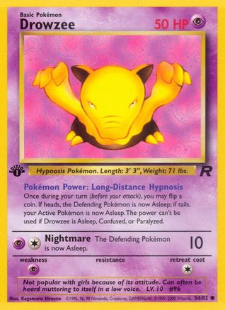 Drowzee (54) [Team Rocket] 1st Edition