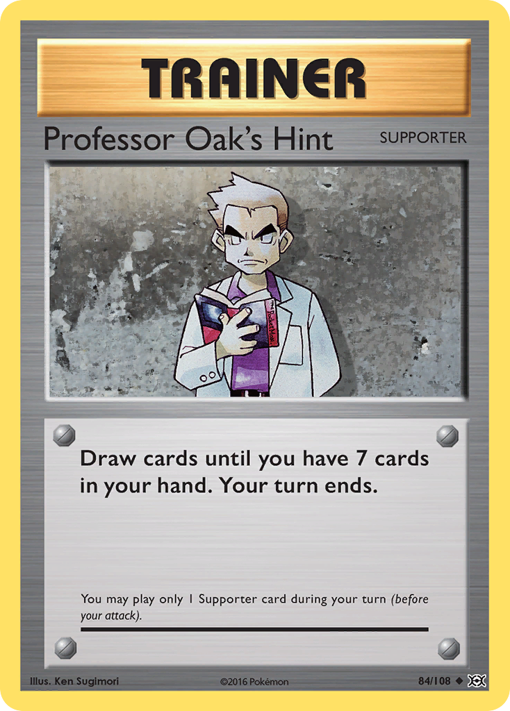 Professor Oak's Hint (84) [XY - Evolutions] Reverse Holofoil