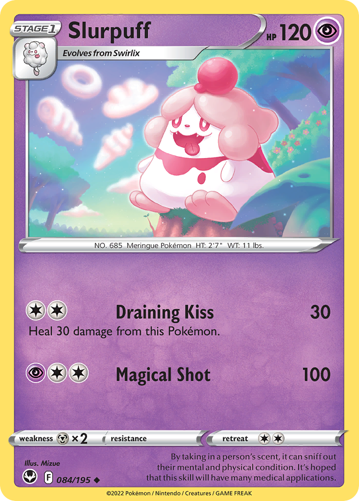 Slurpuff (084/195) [Sword & Shield: Silver Tempest] Reverse Holofoil - Deck Out Gaming