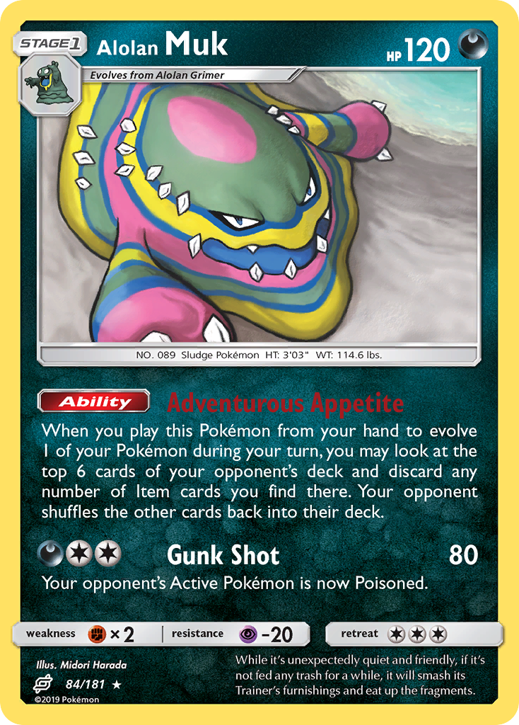 Alolan Muk (84/181) [Sun & Moon: Team Up] Reverse Holofoil - Deck Out Gaming