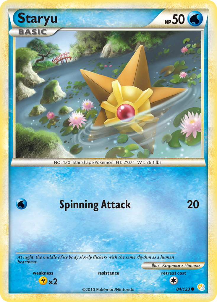 Staryu (84) [HeartGold SoulSilver] Reverse Holofoil - Deck Out Gaming