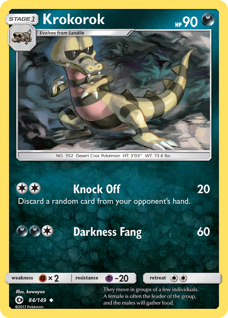 Krokorok (84) [SM Base Set] Reverse Holofoil - Deck Out Gaming