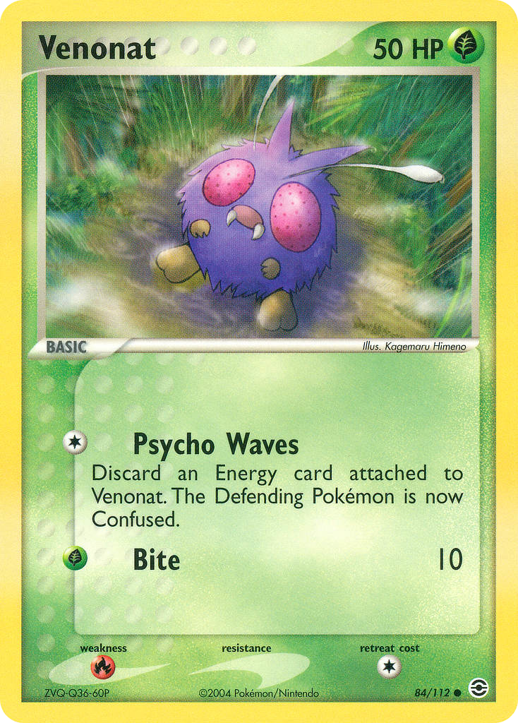 Venonat (84) [FireRed & LeafGreen] Reverse Holofoil - Deck Out Gaming