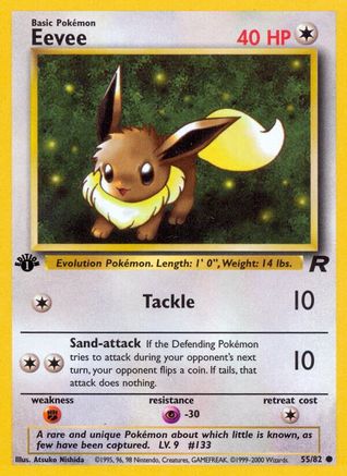 Eevee (55) [Team Rocket] 1st Edition