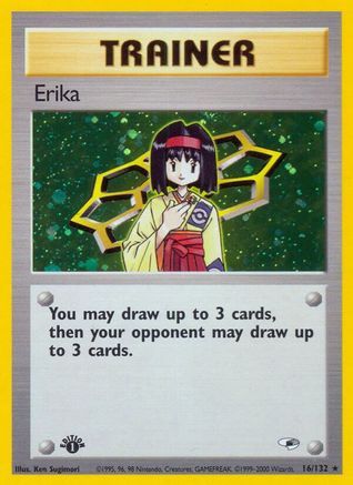 Erika (16) [Gym Heroes] 1st Edition Holofoil