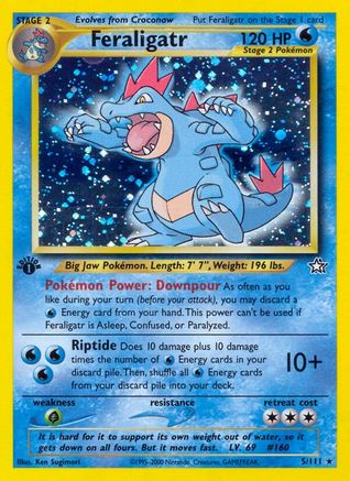 Feraligatr (5) [Neo Genesis] Unlimited Holofoil