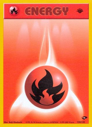 Fire Energy (128) [Gym Challenge] 1st Edition