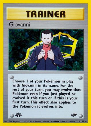 Giovanni (18) [Gym Challenge] 1st Edition Holofoil
