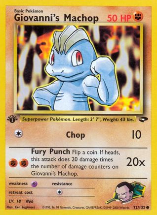 Giovanni's Machop (72) [Gym Challenge] 1st Edition - Deck Out Gaming