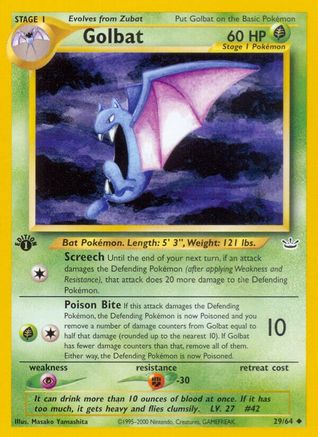 Golbat (29) [Neo Revelation] 1st Edition - Deck Out Gaming