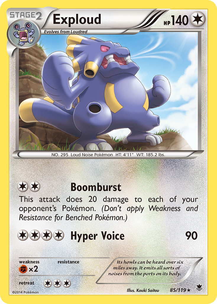 Exploud (85) [XY - Phantom Forces] Reverse Holofoil - Deck Out Gaming