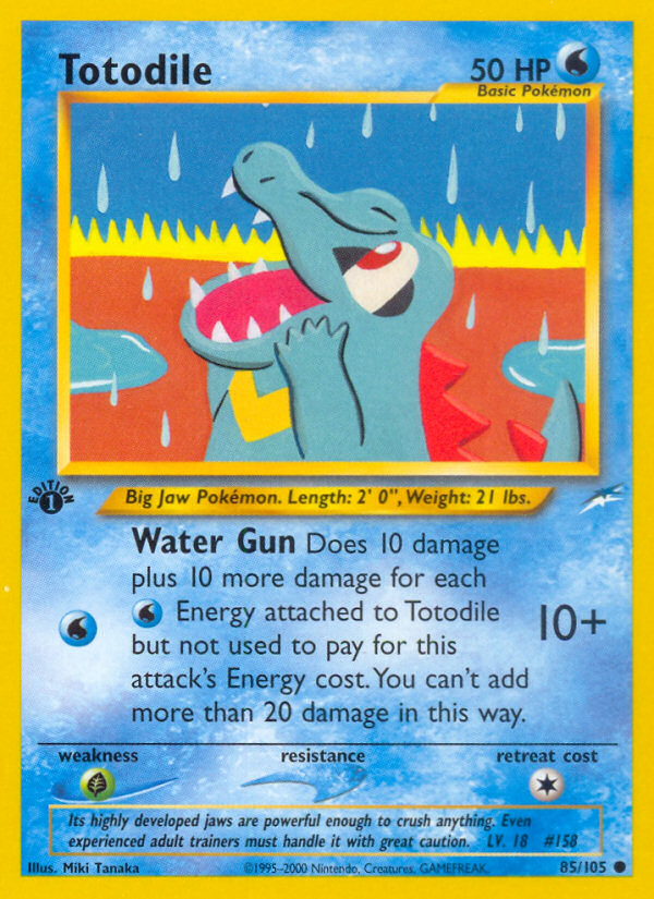 Totodile (85/105) [Neo Destiny 1st Edition] - Deck Out Gaming