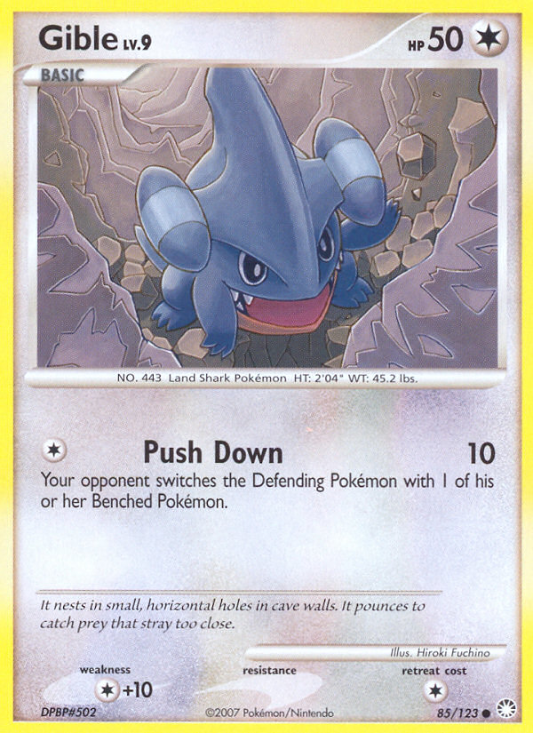 Gible (85) [Mysterious Treasures] Reverse Holofoil