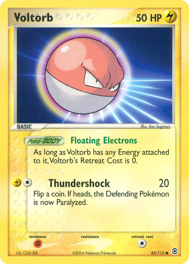 Voltorb (85) [FireRed & LeafGreen] Reverse Holofoil - Deck Out Gaming