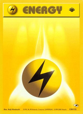Lightning Energy (130) [Gym Heroes] 1st Edition