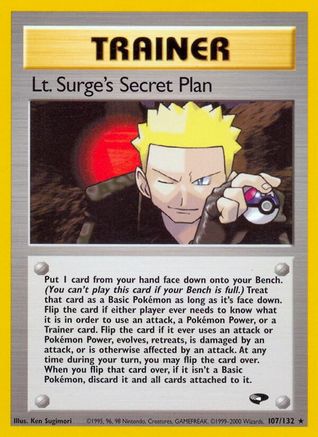 Lt. Surge's Secret Plan (107) [Gym Challenge] 1st Edition - Deck Out Gaming