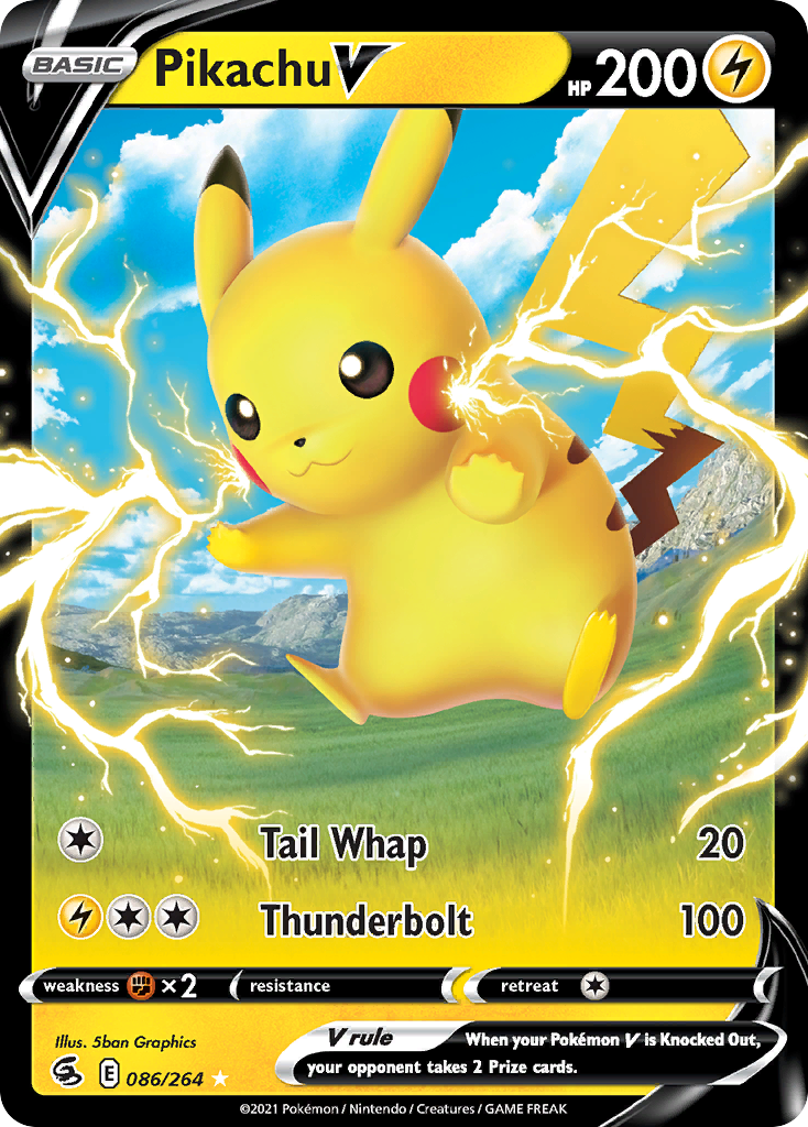 Pikachu V (086/264) [Sword & Shield: Fusion Strike] - Deck Out Gaming